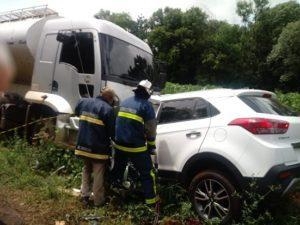 As causas do acidente não foram divulgadas.(Fotos:Elpidio Hengels/Diário da Informação e Facebook)
