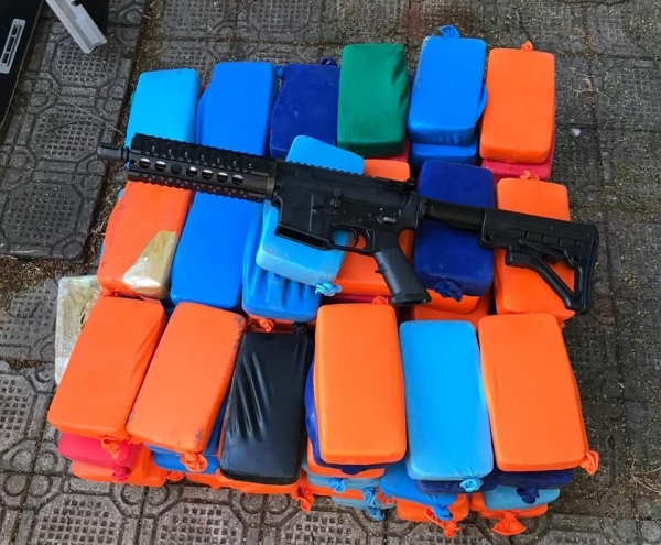 O total foi de 136 quilos de crack. (Foto: Reprodução)