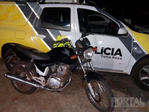 A moto foi furtada no dia 19 de janeiro em Palotina. (Foto: PM)