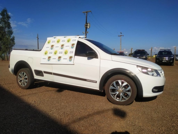 Veículo recuperado. (Foto: BPFron)