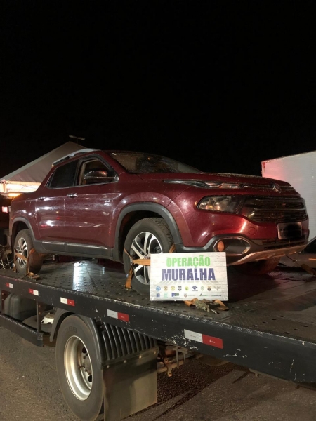 Veículo recuperado. (Foto: BPFron)