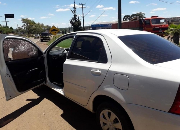 Crime aconteceu no bairro São Cristóvão — Foto: Valdinei Ferraz/Blog de Pinhão