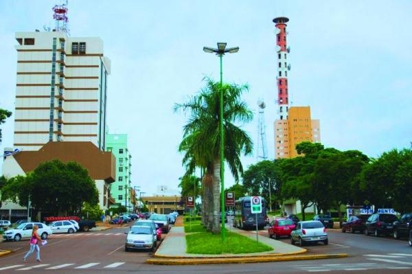 Centro de Toledo, cidade do oeste do Paraná (Foto: Prefeitura de Toledo)