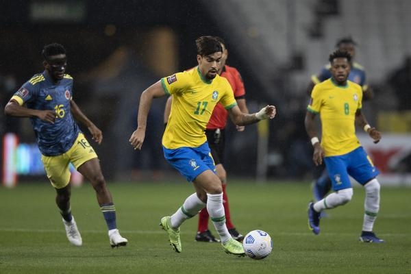 Lucas Paquetá, contra a Colômbia (Foto: Lucas Figueiredo / CBF)   