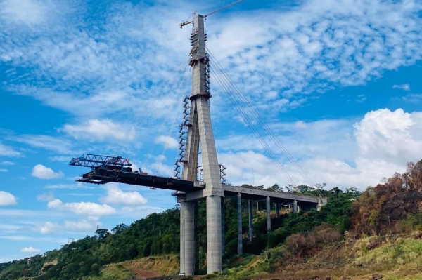 Ponte da Integração Brasil - Paraguai 76% - Curitiba, 08/02/2022 Foto: DER/PARANÁ