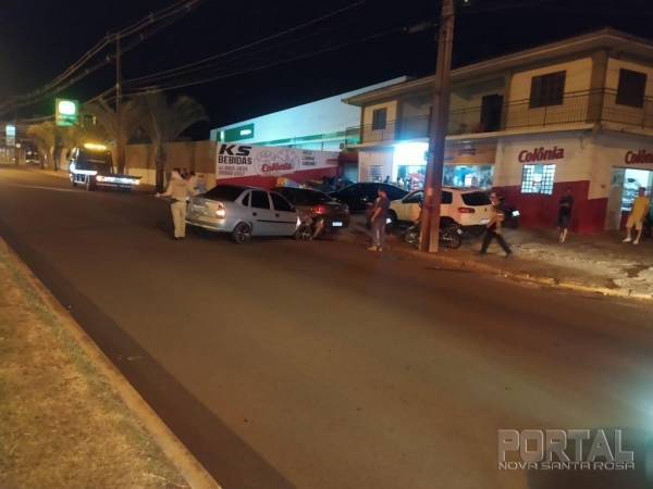 Duas pessoas tiveram ferimentos moderados. (Foto: Portal Nova Santa Rosa)
