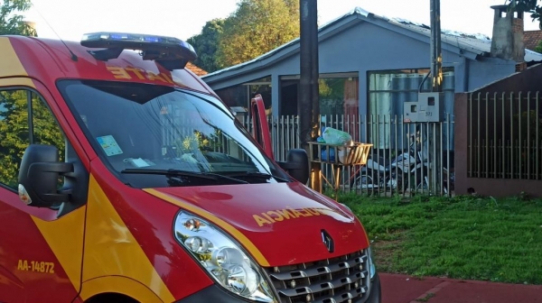 Os bombeiros foram acionados na manhã de hoje. Foto: Portal Nova Santa Rosa.