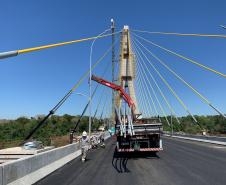 Com estrutura finalizada, Ponte da Integração Brasil-Paraguai atinge 96,6% de conclusão - Foto: DER