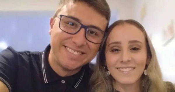 Luiz Arthur Bach Xavier, de 23 anos, e Rubiane Mayer, de 22, foram mortos em Ponta Grossa — Foto: Redes sociais