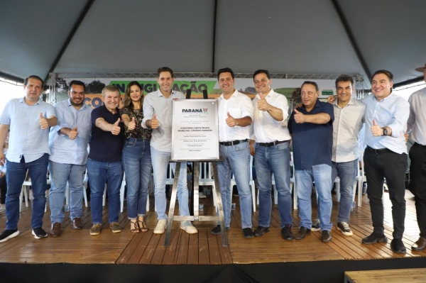 Décadas de espera: governador inaugura Contorno Oeste de Marechal Cândido Rondon Foto: Ari Dias/AEN