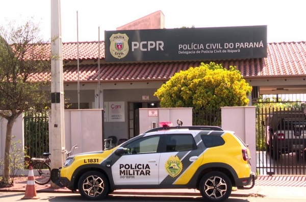 Suspeito foi preso pela Polícia Militar em Ibiporã (PR) — Foto: Reprodução/RPC