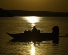 Portaria do Instituto Água e Terra (IAT) restringe a pesca em seis Bacias Hidrográficas do Paraná em razão do baixo nível da água Foto: Denis Ferreira Netto/Sedest-Pr