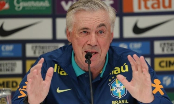 Treinador da seleção do Brasil, Carlo Ancelotti, falou durante uma rodada de imprensa nestas miércoles, em Guayaquil