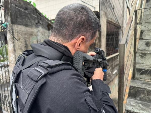 A Polícia Civil em ação durante a Operação Freedom 